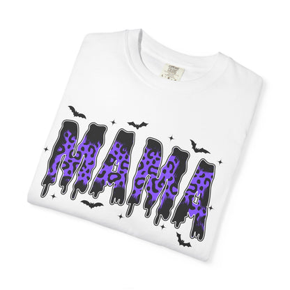 Halloween Bat Graphic T-Shirt – Purple Gothic Spooky Design