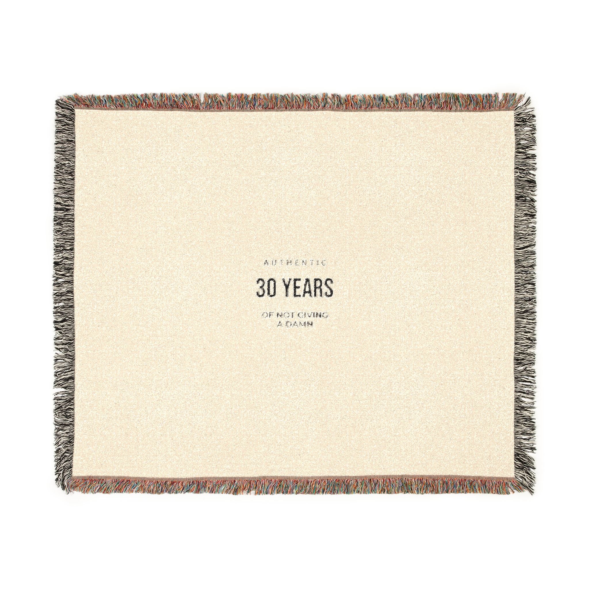 Anniversary Woven Blanket — 30 Years Celebration Throw