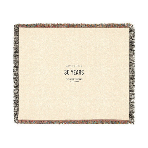Anniversary Woven Blanket — 30 Years Celebration Throw