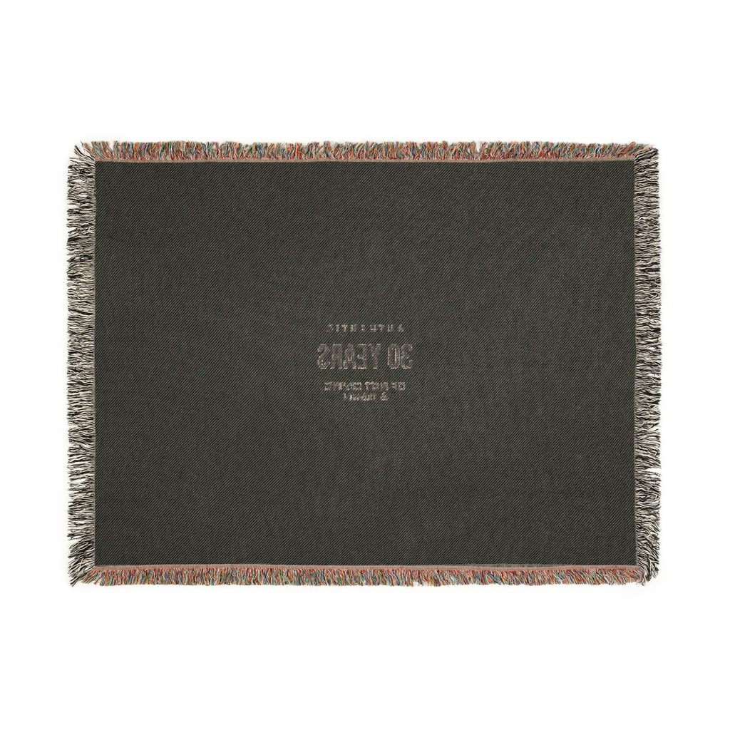 Anniversary Woven Blanket — 30 Years Celebration Throw