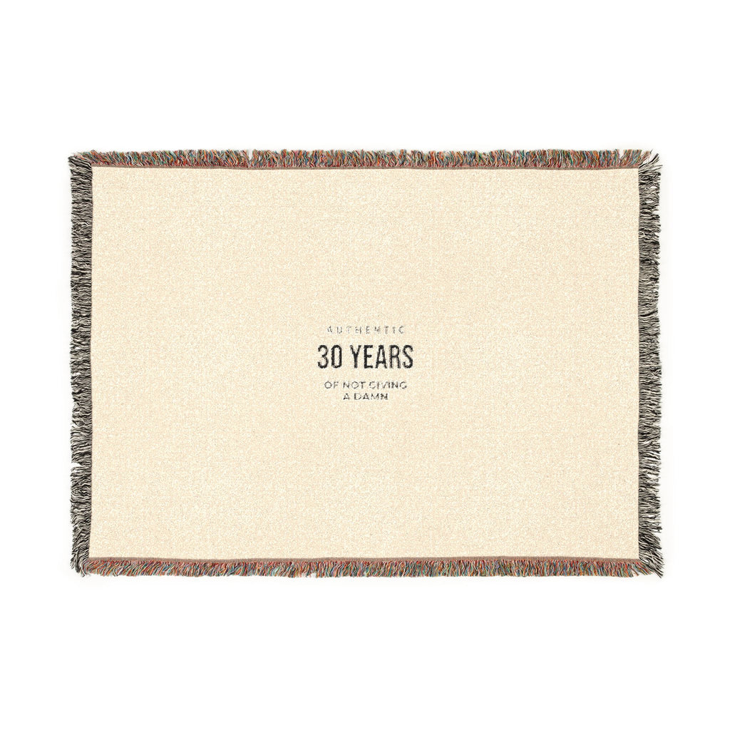 Anniversary Woven Blanket — 30 Years Celebration Throw