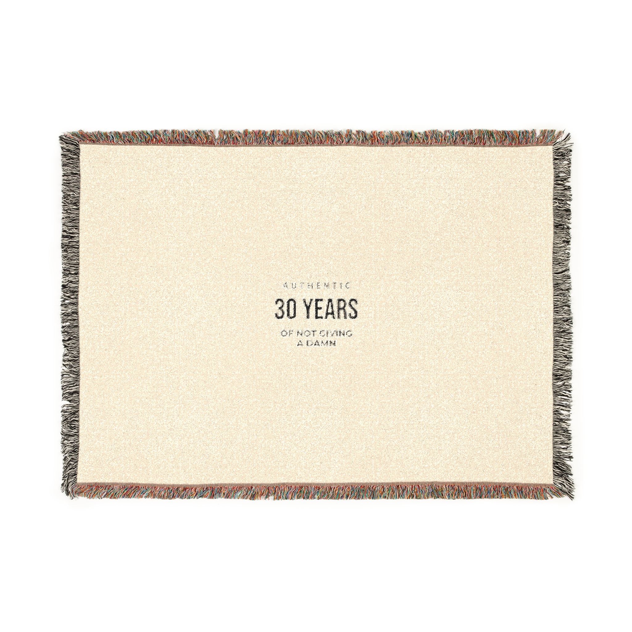 Anniversary Woven Blanket — 30 Years Celebration Throw