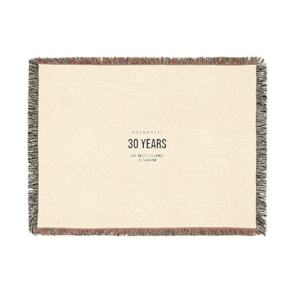 Anniversary Woven Blanket — 30 Years Celebration Throw
