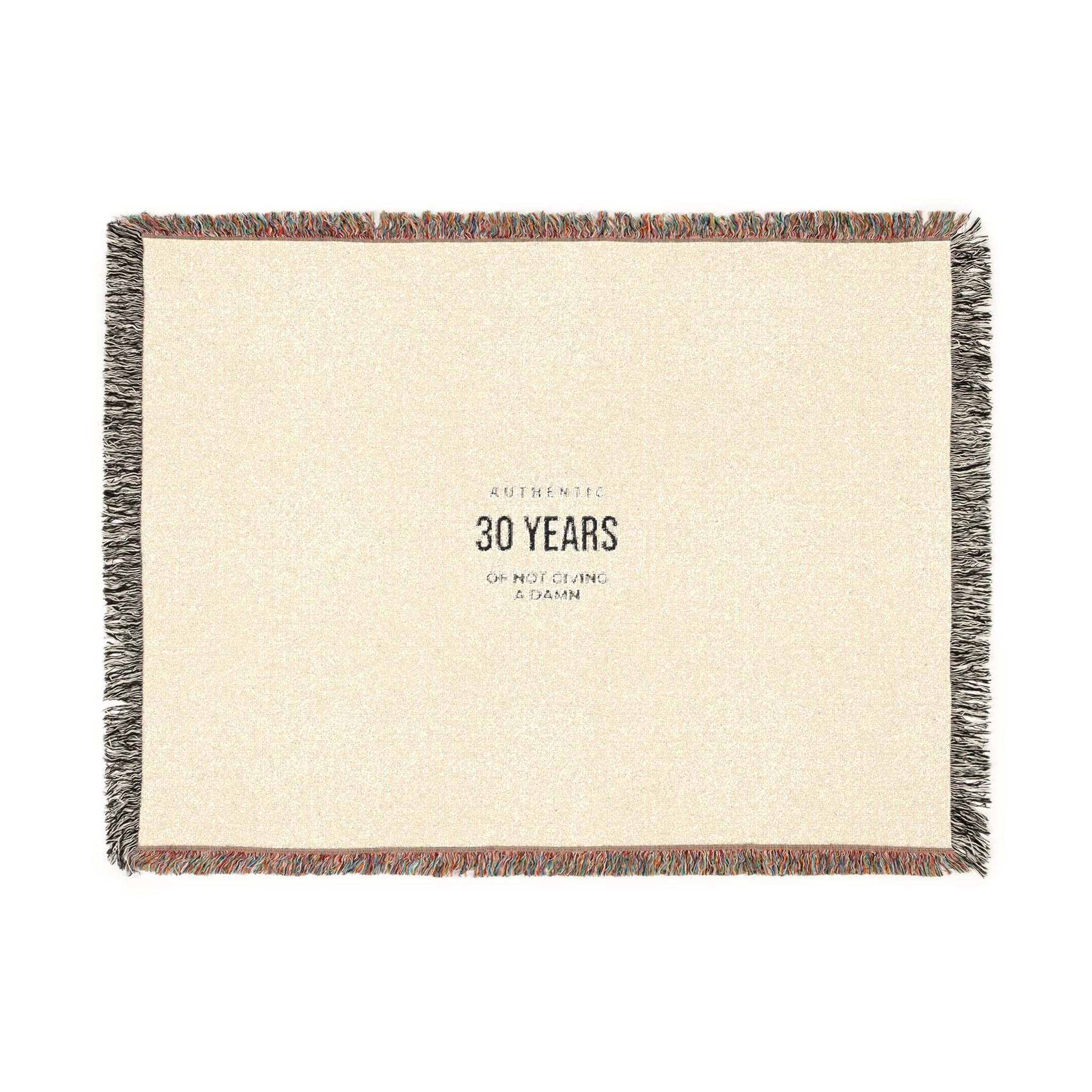 Anniversary Woven Blanket — 30 Years Celebration Throw