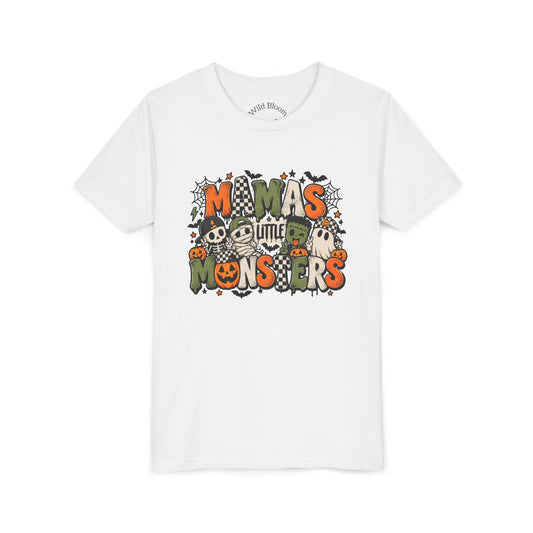 Youth Tee — "Mama's Little Monsters" Halloween Kids T-Shirt
