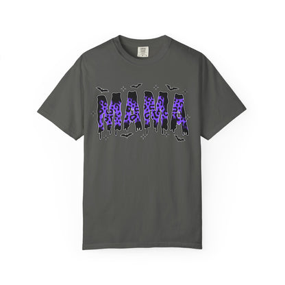 Halloween Bat Graphic T-Shirt – Purple Gothic Spooky Design