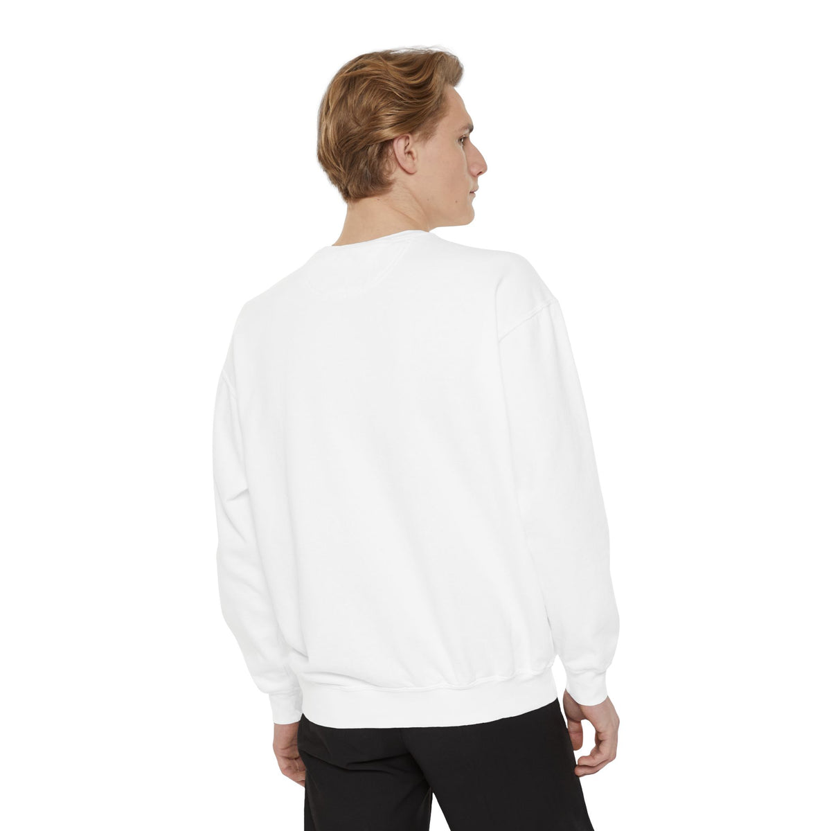 Minimalist White Matching Couples Sweatshirts with Embroidered Initials