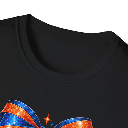 Thunder Girl Basketball Bow T-Shirt