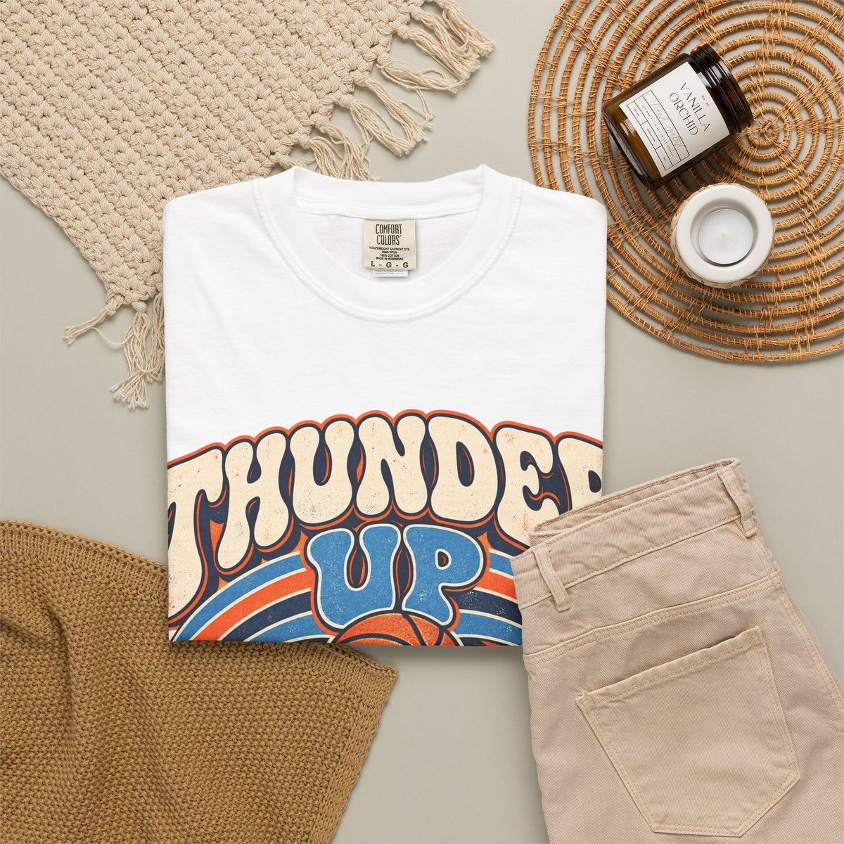 Thunder Up Electric Basketball Graphic T-Shirt