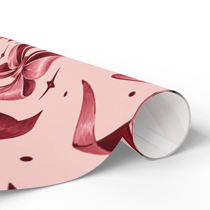 Pink Bow Wrapping Paper – Elegant Gift Wrap for Birthdays, Bridal Showers & Holidays