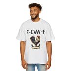 F-CAW-F Rooster Graphic Tee — Funny Farm Animal T-Shirt