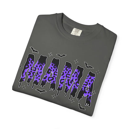 Halloween Bat Graphic T-Shirt – Purple Gothic Spooky Design