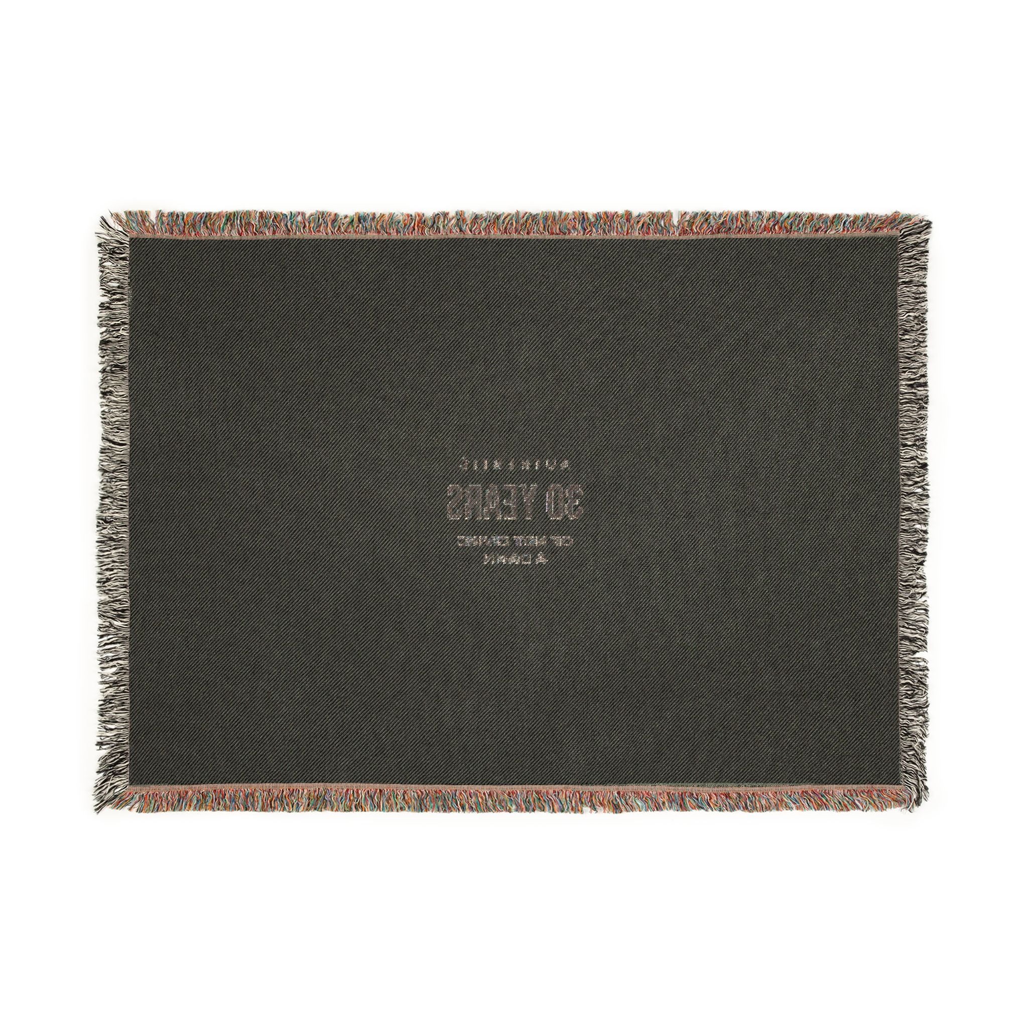 Anniversary Woven Blanket — 30 Years Celebration Throw