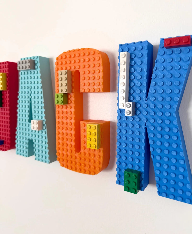 Custom Building Brick Name Sign