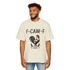 F-CAW-F Rooster Graphic Tee — Funny Farm Animal T-Shirt