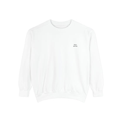 Minimalist White Matching Couples Sweatshirts with Embroidered Initials