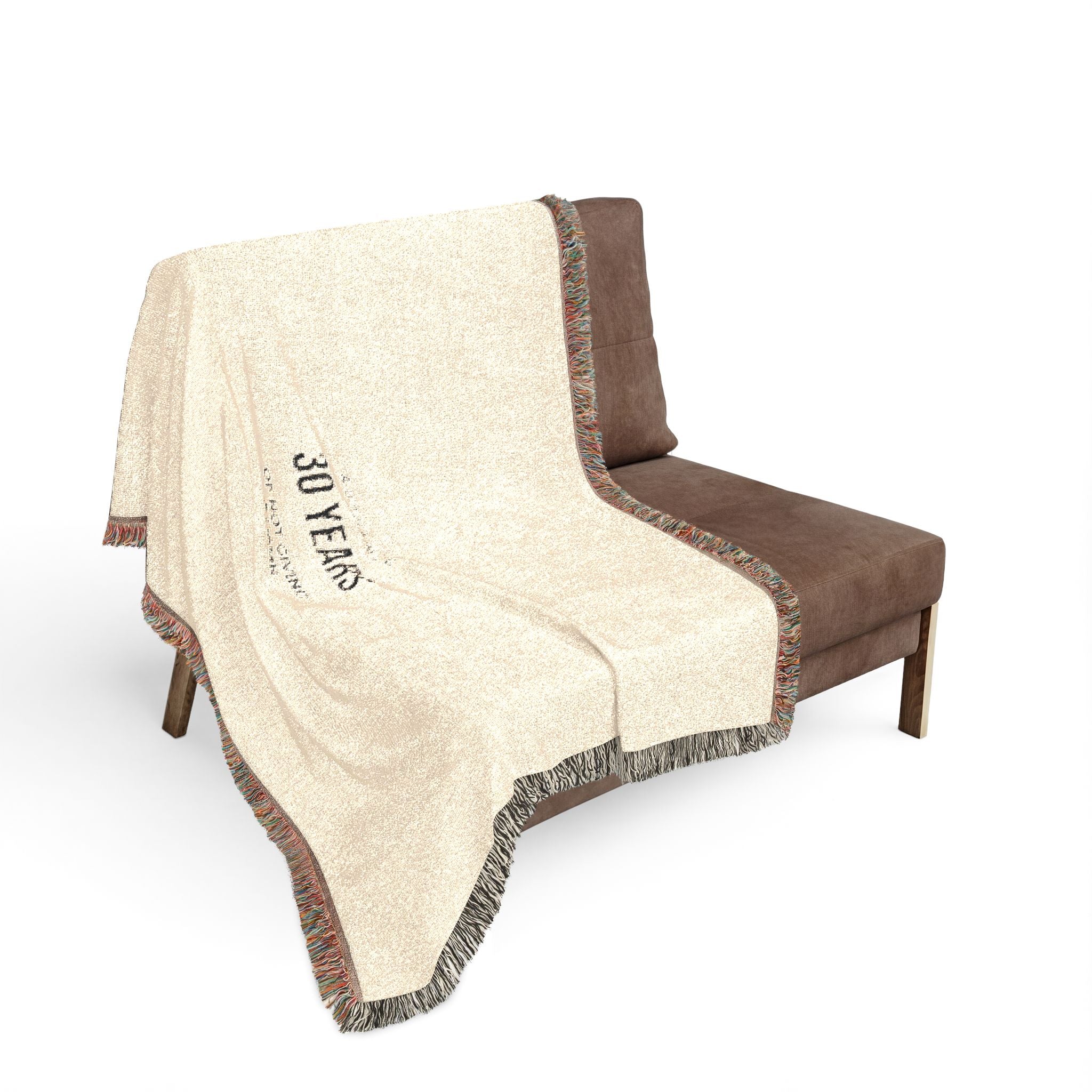 Anniversary Woven Blanket — 30 Years Celebration Throw