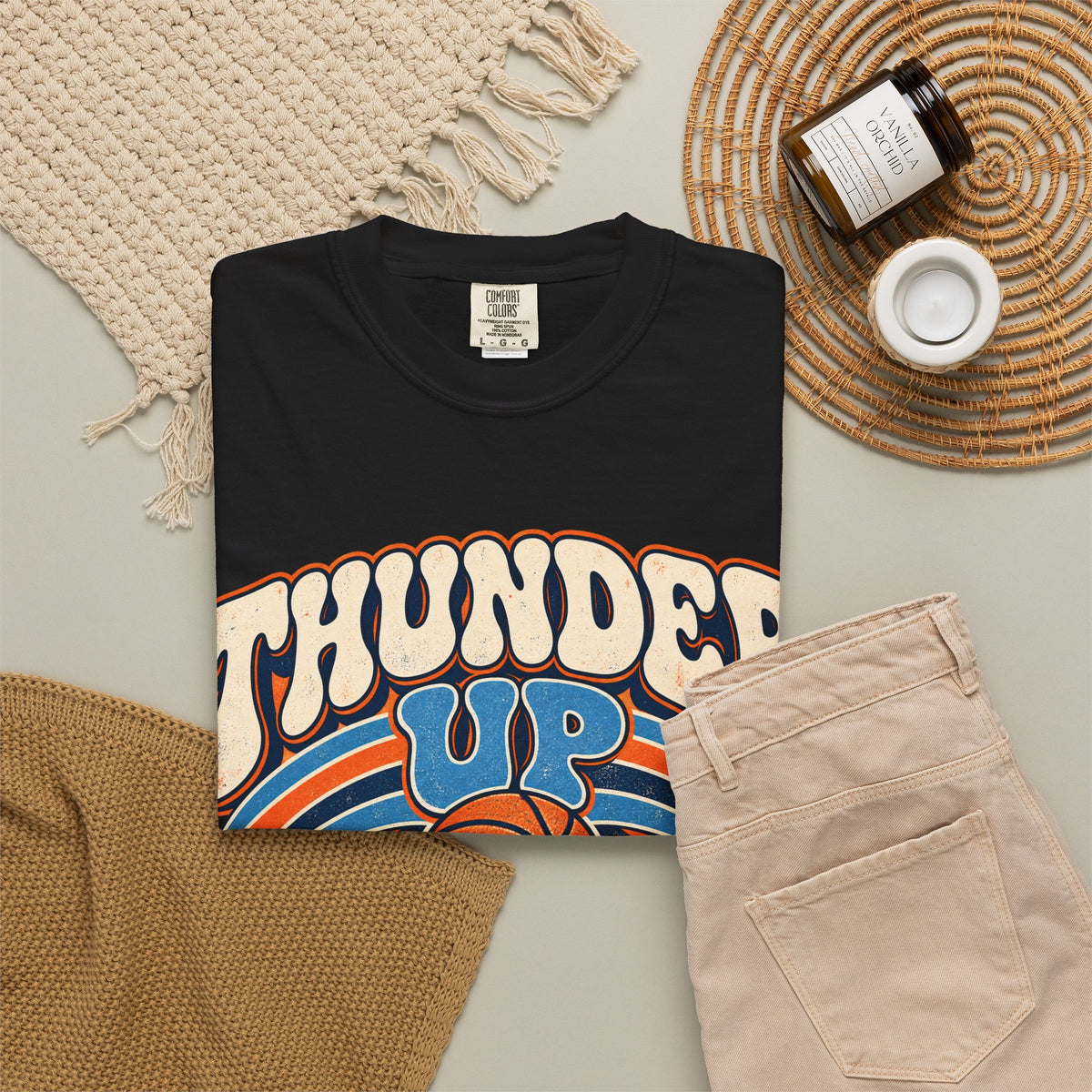 Thunder Up Electric Basketball Graphic T-Shirt