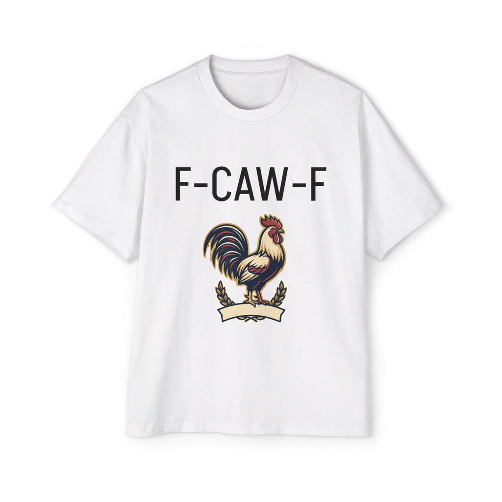 F-CAW-F Rooster Graphic Tee — Funny Farm Animal T-Shirt