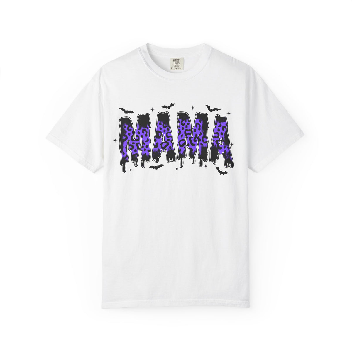 Halloween Bat Graphic T-Shirt – Purple Gothic Spooky Design