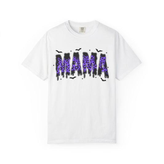 Halloween Bat Graphic T-Shirt – Purple Gothic Spooky Design