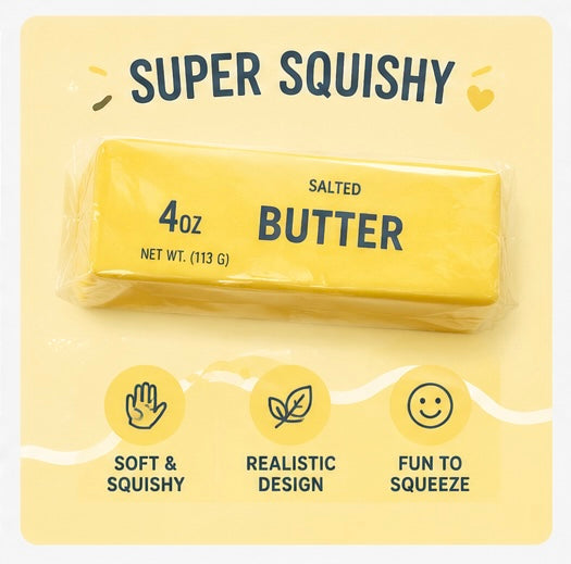 Butter Block 4oz Squishy